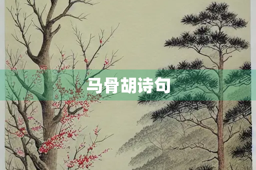 马骨胡诗句