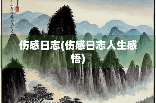 伤感日志(伤感日志人生感悟)