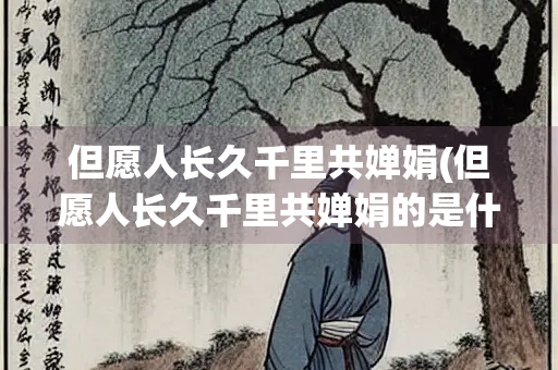 但愿人长久千里共婵娟(但愿人长久千里共婵娟的是什么意思)