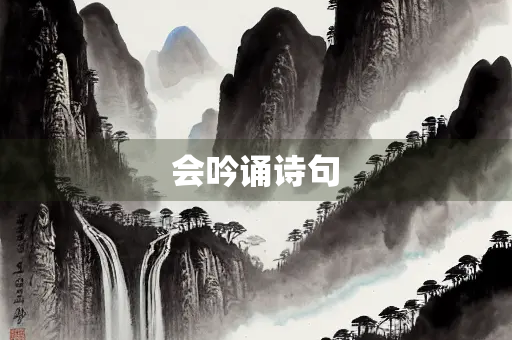 会吟诵诗句