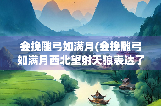 会挽雕弓如满月(会挽雕弓如满月西北望射天狼表达了作者怎样的思想感情)