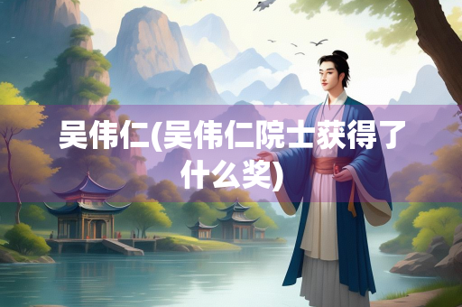吴伟仁(吴伟仁院士获得了什么奖)