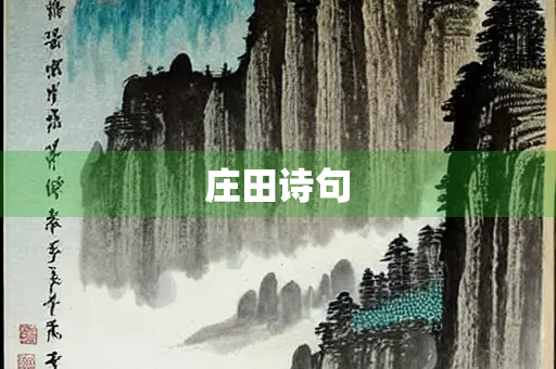 庄田诗句