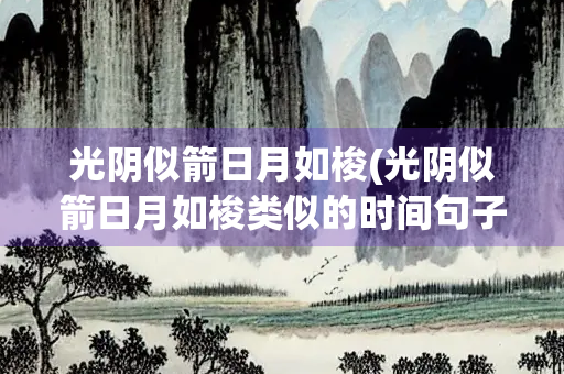 光阴似箭日月如梭(光阴似箭日月如梭类似的时间句子)