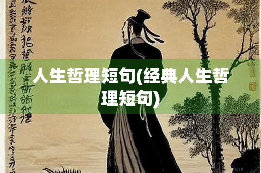 人生哲理短句(经典人生哲理短句)