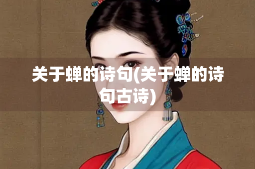 关于蝉的诗句(关于蝉的诗句古诗)