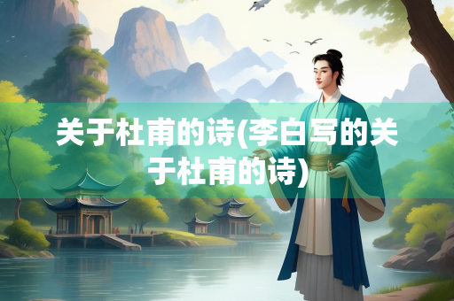 关于杜甫的诗(李白写的关于杜甫的诗) 关于杜甫的诗(李白写的关于杜甫的诗)