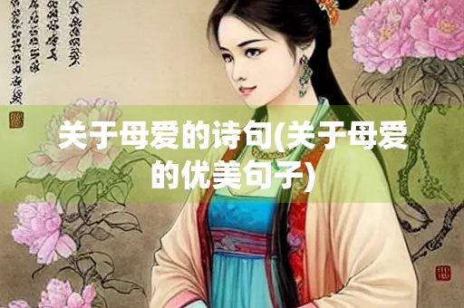 关于母爱的诗句(关于母爱的优美句子)