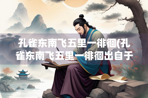 孔雀东南飞五里一徘徊(孔雀东南飞五里一徘徊出自于哪里)