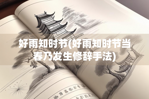 好雨知时节(好雨知时节当春乃发生修辞手法)