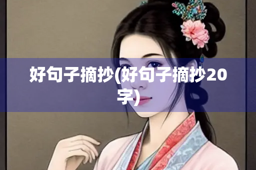 好句子摘抄(好句子摘抄20字)