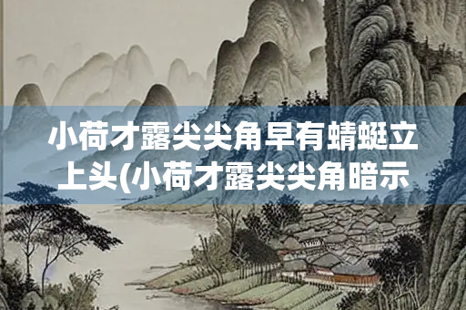 小荷才露尖尖角早有蜻蜓立上头(小荷才露尖尖角暗示什么) 小荷才露尖尖角早有蜻蜓立上头(小荷才露尖尖角暗示什么)