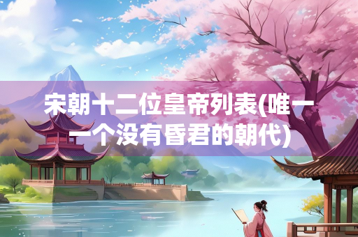 宋朝十二位皇帝列表(唯一一个没有昏君的朝代)
