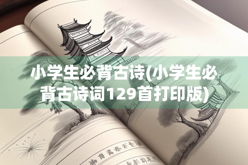 小学生必背古诗(小学生必背古诗词129首打印版)