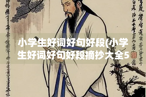 小学生好词好句好段(小学生好词好句好段摘抄大全50字)