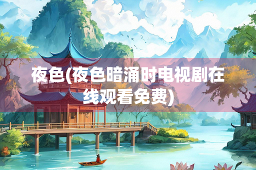 夜色(夜色暗涌时电视剧在线观看免费)