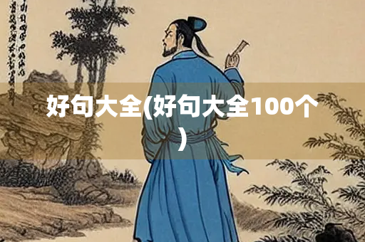 好句大全(好句大全100个)