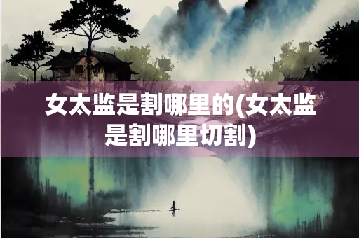 女太监是割哪里的(女太监是割哪里切割)