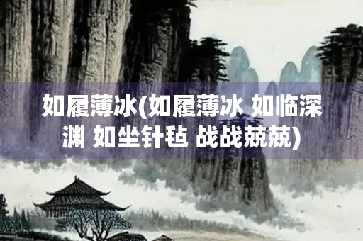 如履薄冰(如履薄冰 如临深渊 如坐针毡 战战兢兢) 如履薄冰(如履薄冰 如临深渊 如坐针毡 战战兢兢)
