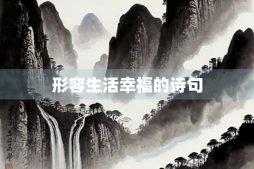形容生活幸福的诗句