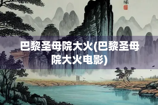 巴黎圣母院大火(巴黎圣母院大火电影)