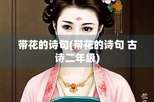 带花的诗句(带花的诗句 古诗二年级)