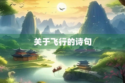 关于飞行的诗句