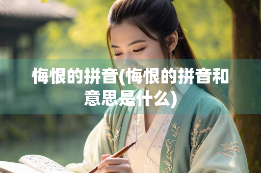 悔恨的拼音(悔恨的拼音和意思是什么)