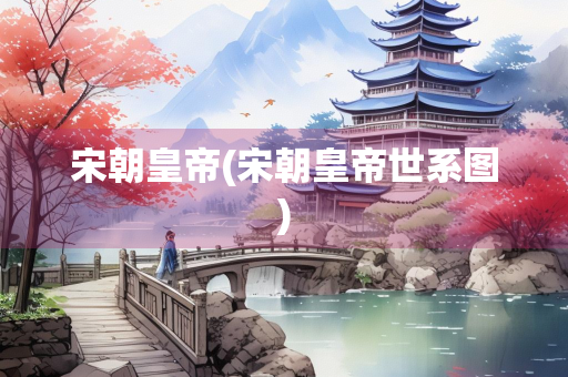 宋朝皇帝(宋朝皇帝世系图)