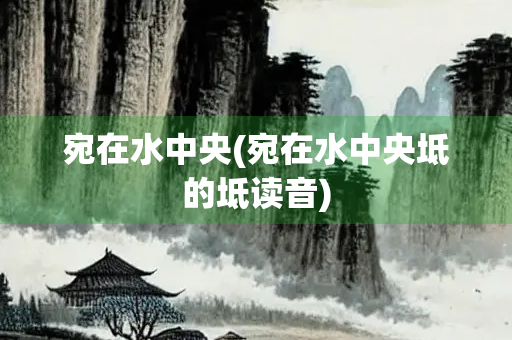 宛在水中央(宛在水中央坻的坻读音)