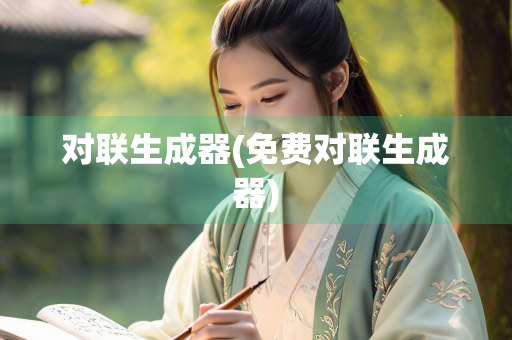 对联生成器(免费对联生成器)