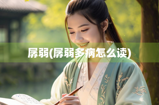 孱弱(孱弱多病怎么读)