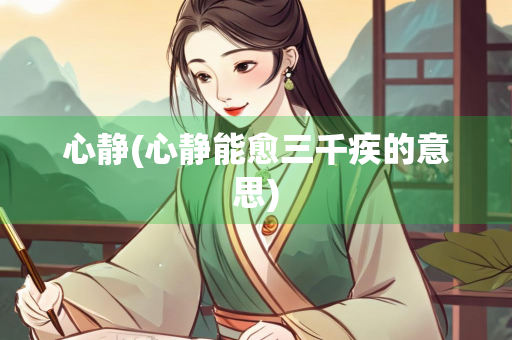 心静(心静能愈三千疾的意思)