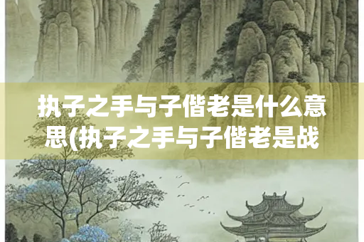 执子之手与子偕老是什么意思(执子之手与子偕老是战友情还是夫妻情)