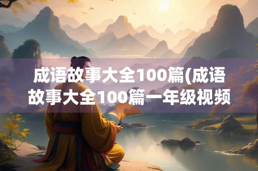 成语故事大全100篇(成语故事大全100篇一年级视频)