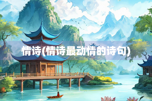 情诗(情诗最动情的诗句) 情诗(情诗最动情的诗句)