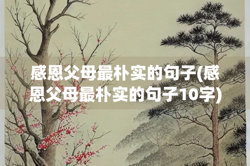 感恩父母最朴实的句子(感恩父母最朴实的句子10字)