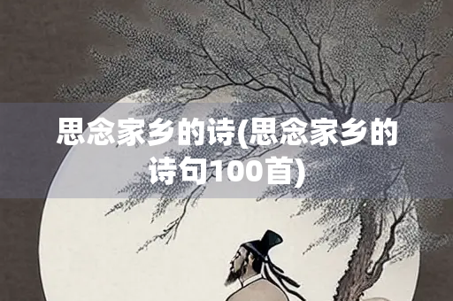 思念家乡的诗(思念家乡的诗句100首)