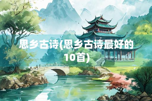 思乡古诗(思乡古诗最好的10首) 思乡古诗(思乡古诗最好的10首)