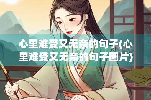 心里难受又无奈的句子(心里难受又无奈的句子图片)