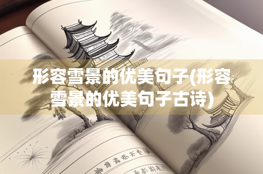 形容雪景的优美句子(形容雪景的优美句子古诗)