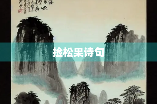 捡松果诗句