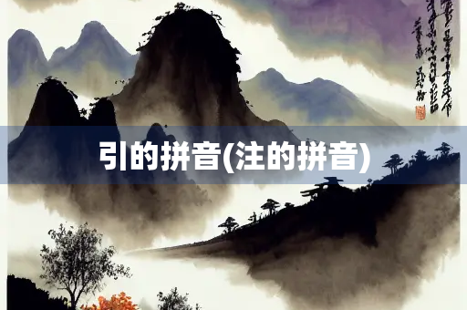 引的拼音(注的拼音)
