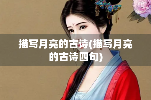 描写月亮的古诗(描写月亮的古诗四句)