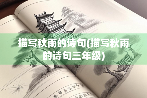 描写秋雨的诗句(描写秋雨的诗句三年级)