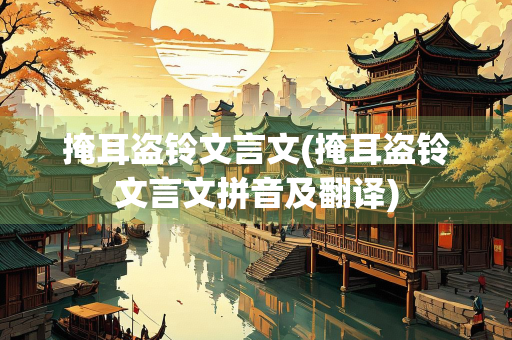 掩耳盗铃文言文(掩耳盗铃文言文拼音及翻译)