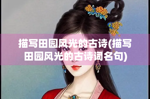 描写田园风光的古诗(描写田园风光的古诗词名句) 描写田园风光的古诗(描写田园风光的古诗词名句)
