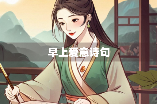 早上爱意诗句