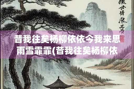 昔我往矣杨柳依依今我来思雨雪霏霏(昔我往矣杨柳依依今我来思雨雪霏霏的句意)