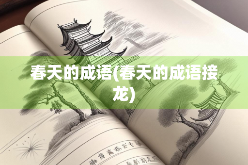 春天的成语(春天的成语接龙)